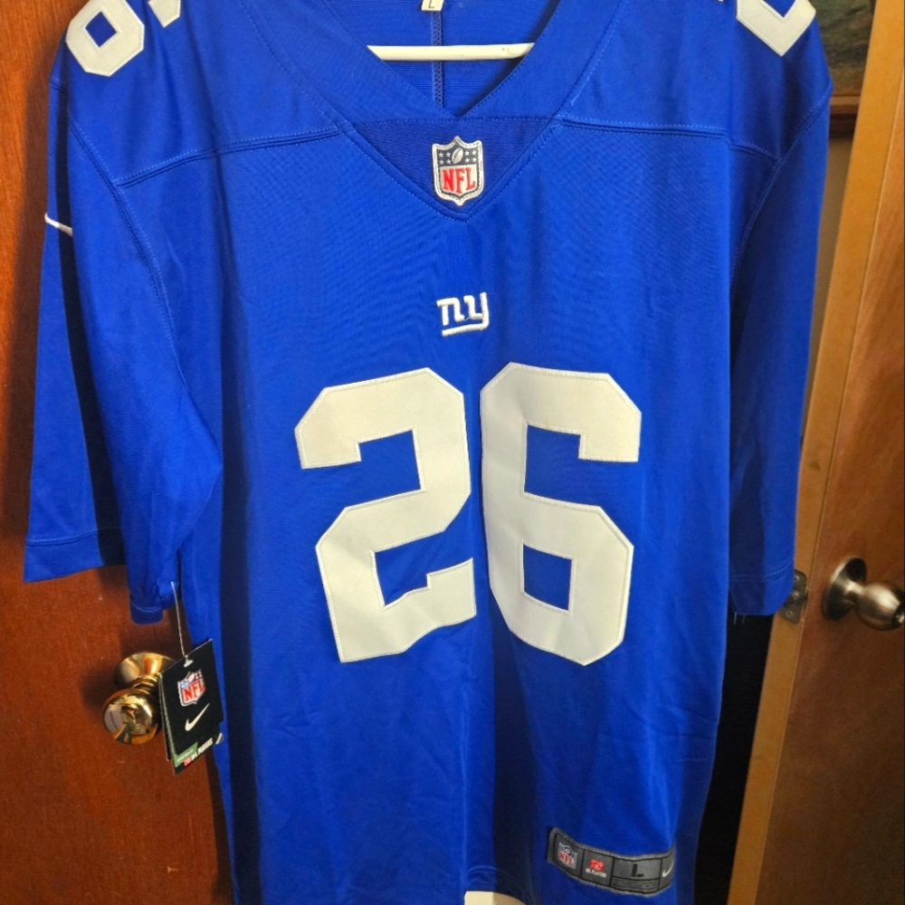 NFL Giants Blue and White Jersey